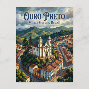 Carte Postale Ouro Preto Brésil