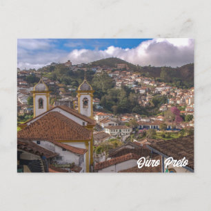 Carte Postale Ouro Preto, Minas Gerais, Brésil Vue sur la ville