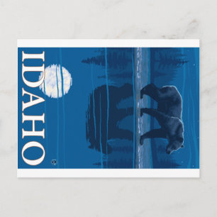 Carte Postale Ours au clair de lune - Idaho