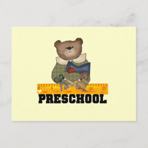 Carte Postale Ours avec la règle Tshirts et cadeaux préscolaires