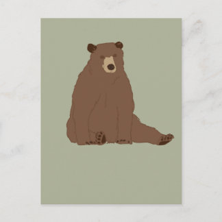 Carte Postale Ours Brown