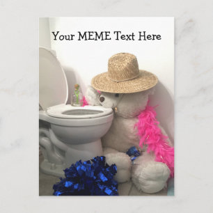 Carte Postale Ours de fête Créer une personnaliser MEME personna