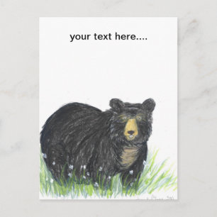 Carte Postale Ours de nounours d'ours noir