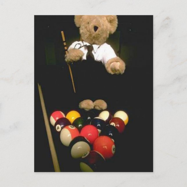Carte Postale Ours de snooker (Devant)