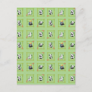 Carte Postale Ours en bambou de panda