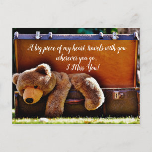 Carte Postale Ours en peluche