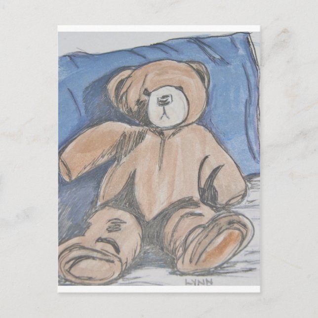Carte Postale Ours en peluche (Devant)