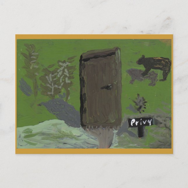 Carte Postale Ours et privé (Devant)