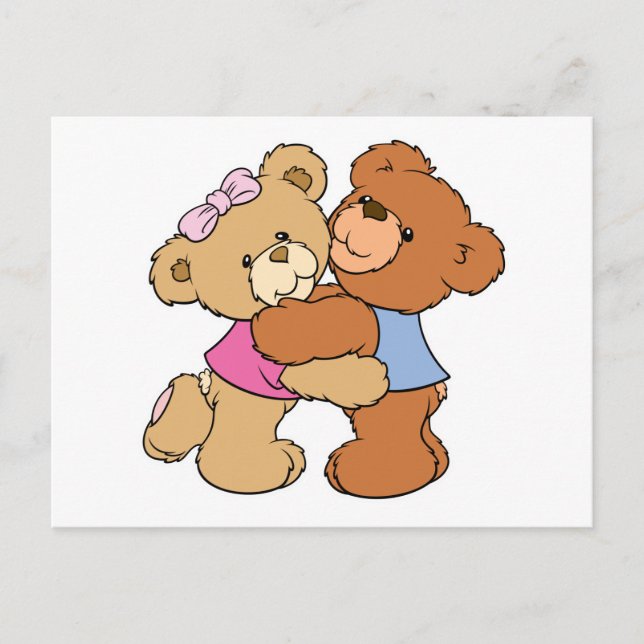 Carte Postale Ours mignon Ours Ours Ours (Devant)