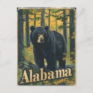 Carte Postale Ours noir de l'Alabama
