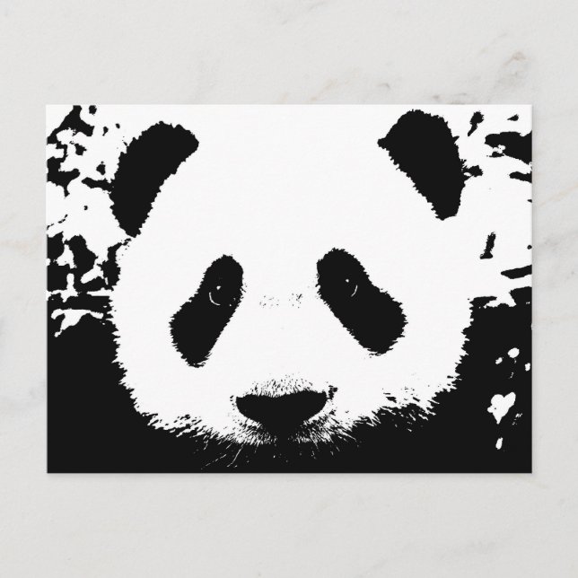 Carte Postale Ours Panda (Devant)