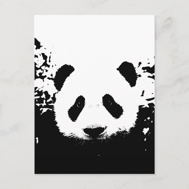 Carte Postale Ours Panda (Devant)