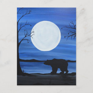 Carte Postale Ours silhouette