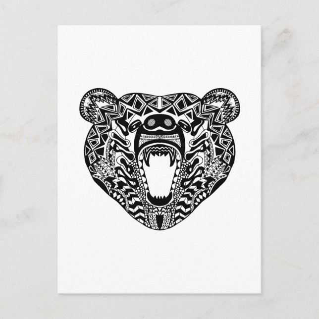 Carte Postale Ours style (Devant)