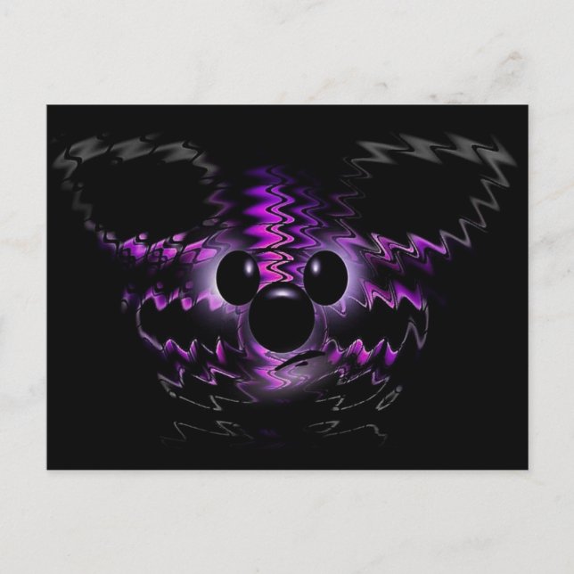 Carte postale Ours Violet (Devant)