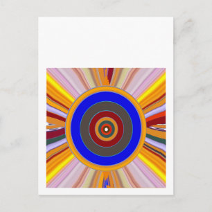 Carte Postale Outil FOCUS : Yoga méditation couleur Roue DOT