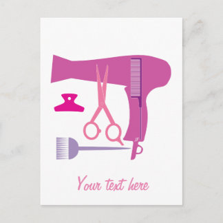 Carte Postale Outils de coiffure