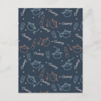 outils de cuisine de cuisine mignonne motif