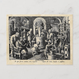 Carte Postale Outils de laboratoire maître alchimiste