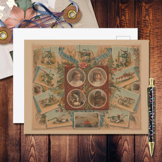 Carte Postale Outils de soufflage agricole Ephemera