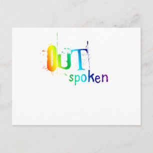 Carte Postale OUTSpoken (arc-en-ciel)