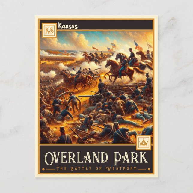 Carte Postale Overland Park, Kansas | VINTAGE (Devant)