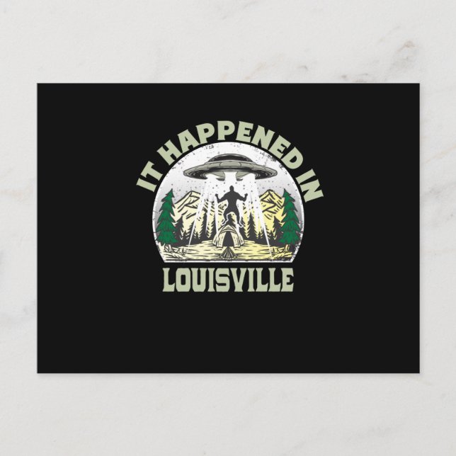 Carte Postale OVNI Alien À louisville (Devant)