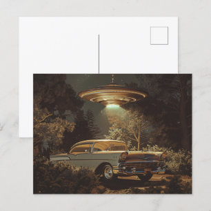 Carte Postale OVNI et Stanley's 1956 BelAir