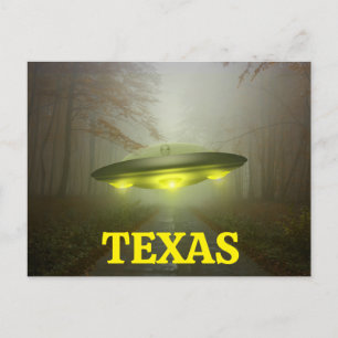 Carte postale OVNI Vaisseau Spatial TEXAS