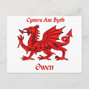 Carte Postale Owen Welsh Dragon