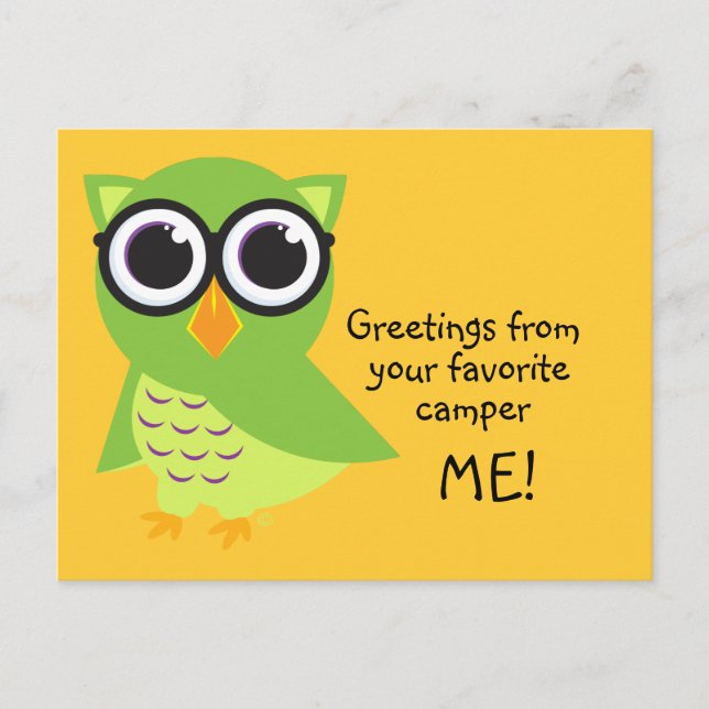 Carte postale Owl (Devant)