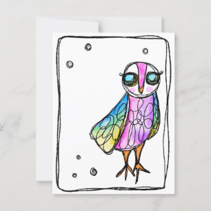 Carte postale Owl