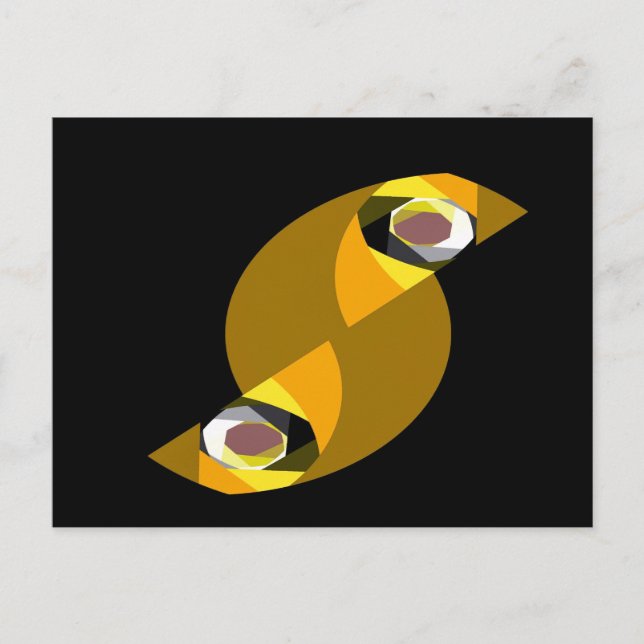 CARTE POSTALE OWL ABSTRAIT (Devant)