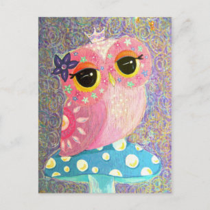 Carte postale Owl Fairy Princess