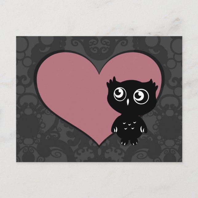 Carte Postale Owl Love I (Devant)