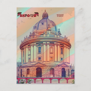 Carte Postale Oxford England Water Travel Travel Poster Design