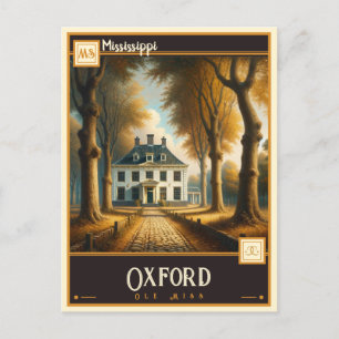 Carte Postale Oxford, Mississippi   VINTAGE