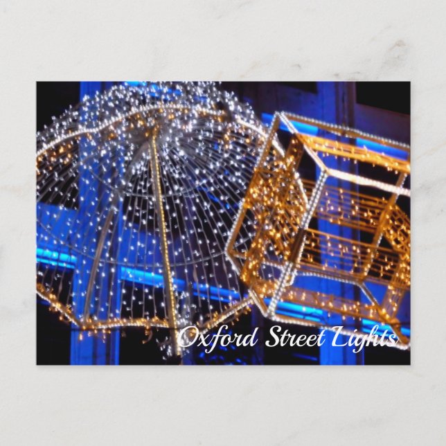Carte Postale Oxford Street Christmas Lights, Londres, Royaume-U (Devant)