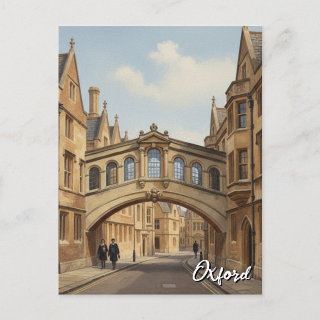 Carte Postale Oxford University Bridge of Sighs England Travel (Devant)
