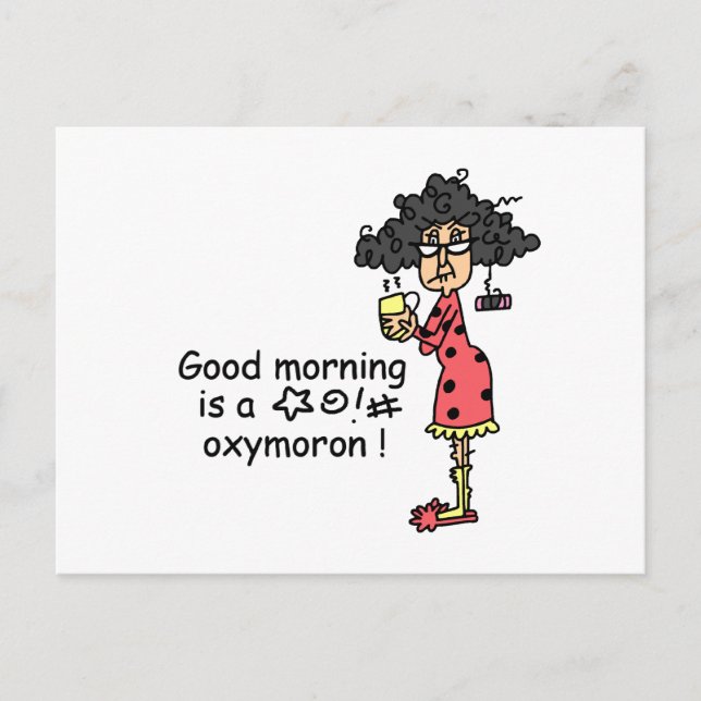 Carte Postale Oxymoron du bon matin (Devant)