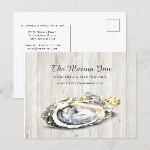 Carte Postale Oyster Roast de fruits de mer Nautique Alimentatio