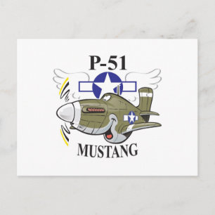 Carte Postale p-51 mustang