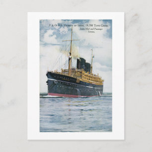 Carte Postale P&O S.S. Viceroy de l'Inde - Poster Vintage voyage