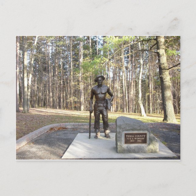 Carte Postale Pa Grand Canyon Statue de la CCC.JPG (Devant)