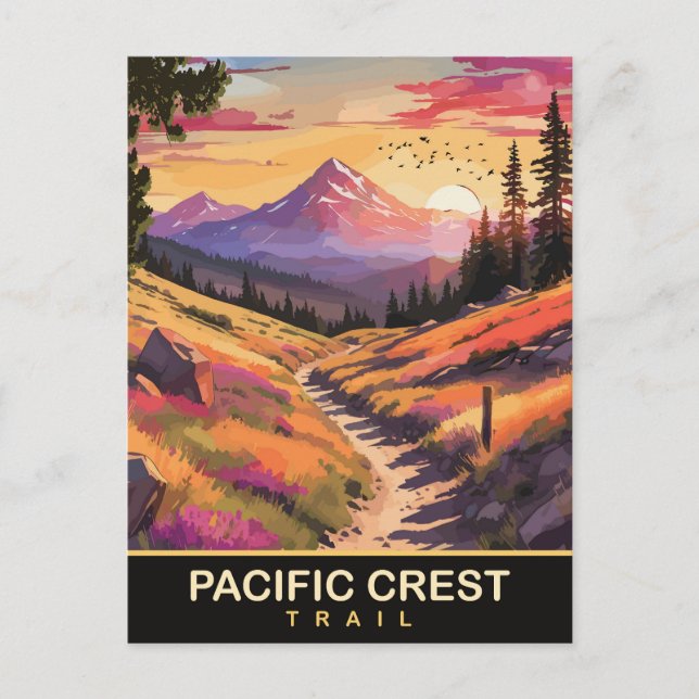 Carte Postale Pacific Crest Trail, Voyage (Devant)