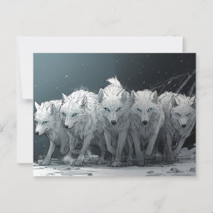 Carte Postale Pack Wolf