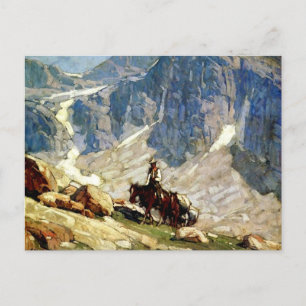 Carte Postale « Packin’ In » : Art occidental d'Edgar Payne