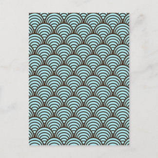 Carte Postale padrão em forma geometrica