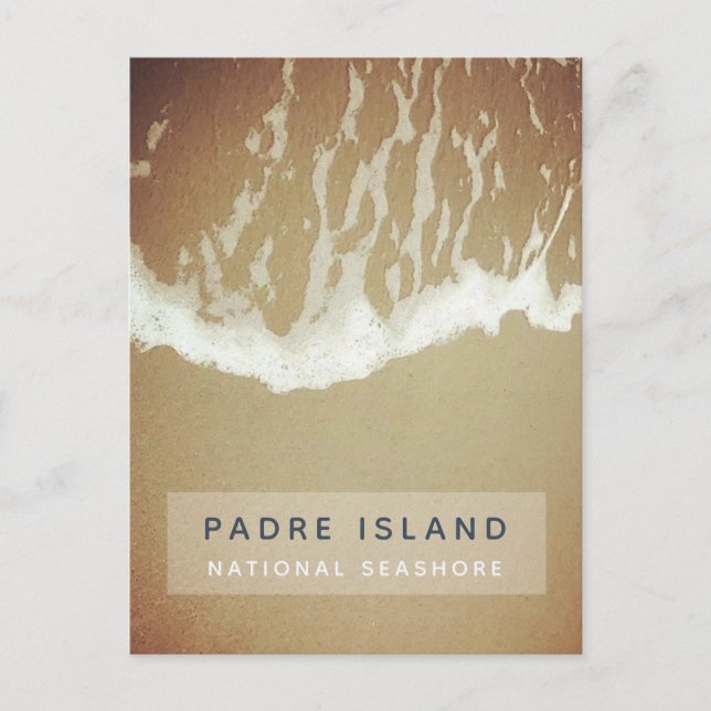 Carte Postale Padre Island National Seashore Ocean Waves Beach (Devant)