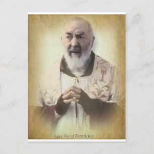 CARTE POSTALE PADRE PIO ANTIQUE